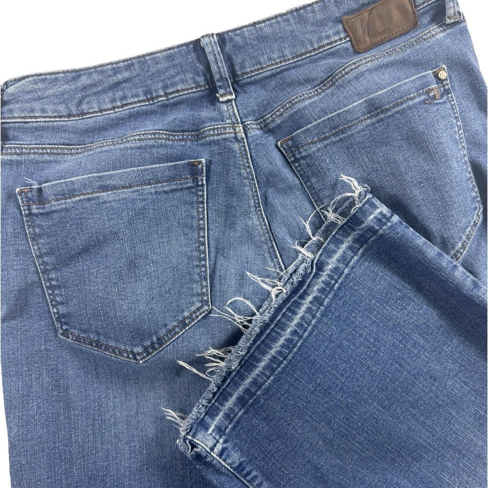Mavi Dara Wide Leg JGaucho Jeans Womens 29 Blue Raw Hem Cropped Denim Mid Rise